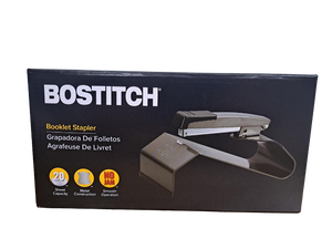 lot 33300 image: Stanley Bostitch BOSB440SB Stanley Bostitch Manual Booklet Stapler 20 Sheet Capacity Black EA - BOSB440SB