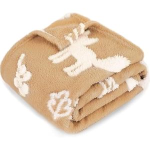 lot 34444 image: BORITAR Baby Blanket For Girls 3D Soft Warm Fleece Jacquard Plush Bed Blanket Cute Animal Pattern For Toddler Infant Newborn Or Home Decor (30 X 40 Inch)