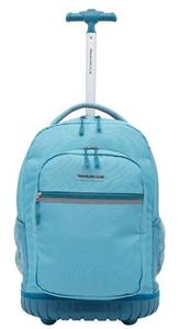 lot 34455 image: Travelers Club 18 Rolling Backpack , Aqua