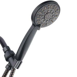lot 34456 image: AquaDance 6-Setting High Pressure Luxury Handheld Shower Head  Oil Rubbed Bronze - Retail $76