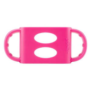 lot 34475 image: Dr. Browns Silicone Bottle Handle for Wide-Neck Baby Bottles - Pink