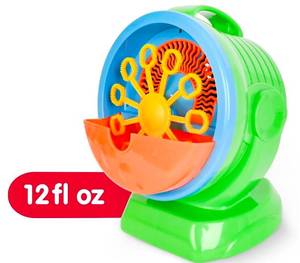 lot 34482 image: Play Day Mega Bubble Blower with 12 fl oz solution for Children Ages 3 and Up