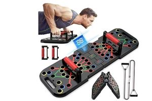 lot 35059 image: Push Up Board with Smart Count,Multi-Function 60 inch 1 Push Up Bar (Foldable & Portable),Push up Handles for Floor,Professional Home Workout Equipment,Gym Equipment Strength Training Equipment for Men