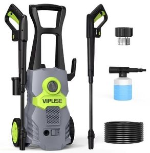 lot 35064 image: Vipuse Pressure Washer,3000 PSI 2.4GPM Car Washer with 23FT Hose Rotatable 0-120° Nozzle350ML Foam Cannon,Clean Tool for CarsFencesPatiosFloor