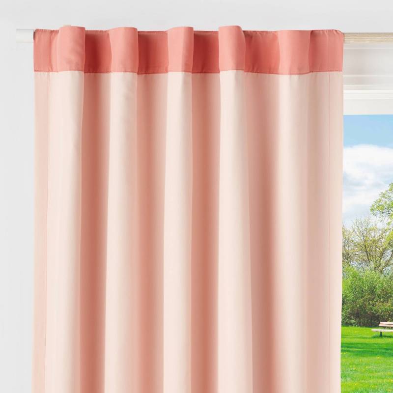 lot 15162 image: Pillowfort Blackout Window Curtain Panel Pink (One Panel)- 42x84