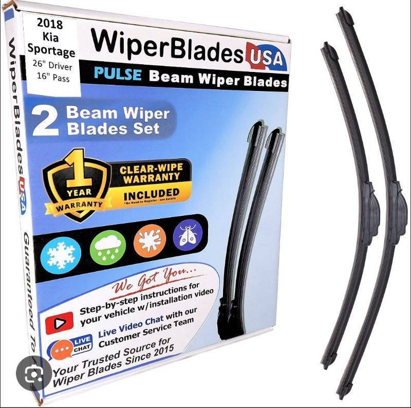 lot 15172 image: 2018 Kia Sportage Beam Wiper Blades (One Wiper is Missing)