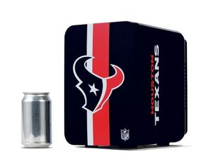 lot 33307 image: NFL Houston Texans Mini Fridge, Deep Steel Blue, 4L