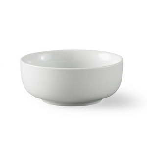 lot 34488 image: 4 Count of Better Homes & Gardens White Porcelain Round Dipped Bowl