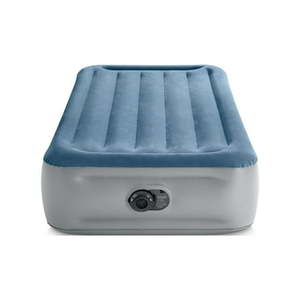 lot 35147 image: Intex 15  Twin Essential Rest Dura-Beam Airbed Mattress with Built-in Pump - Retail $55