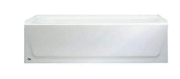 lot 16916 image: Aloha 60 in. x 30 in. Alcove Soaking Bathtub with Right Drain in White - Retail $219
