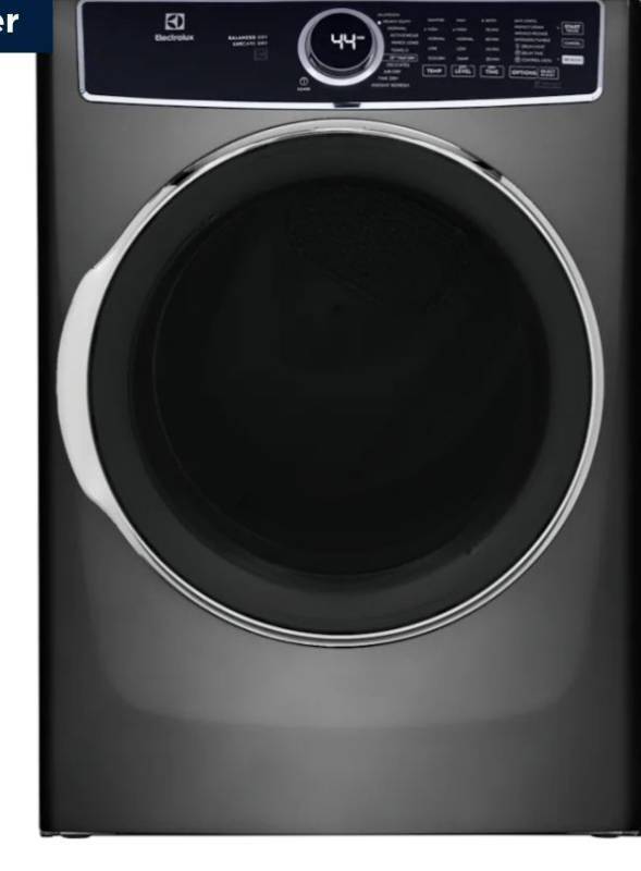 lot 16029 image: Electrolux 600 Series Electric Dryer - 8.0 Cu. Ft - Retail $999