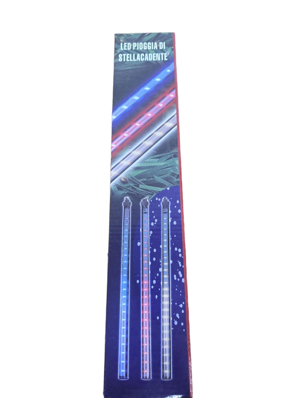 lot 10199 image: LED Meteor Shower Light Tubes BLUE
