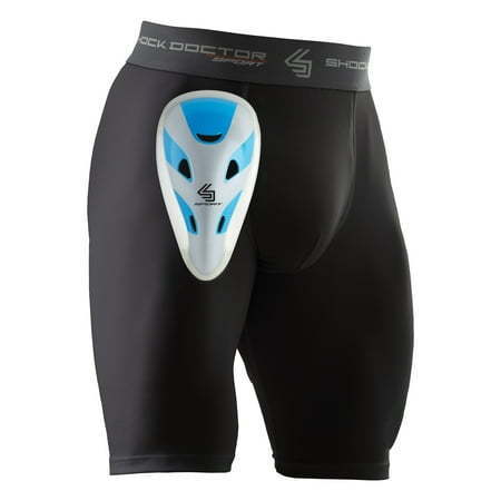 lot 15810 image: Shock Doctor Sport Compression Short with Cup Black Adult Medium Men