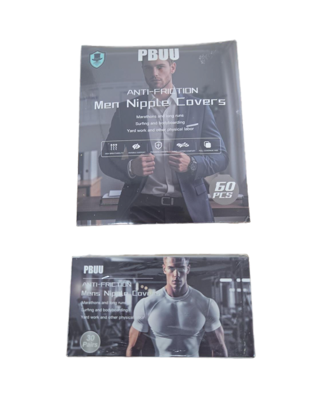 lot 32333 image: PBUU Anti-Friction Mens Nipple Covers - 90 Piece Set