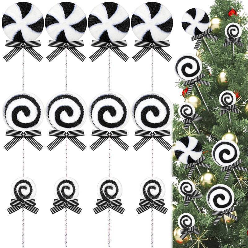lot 32456 image: 12 Pieces Christmas Candy Tree Picks