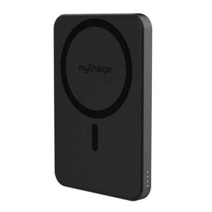 lot 15743 image: myCharge 5000mAh 20W CliqAir Qi2 Wireless Magnetic Power Bank - Black