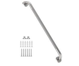 lot 33332 image: 36 Inch Anti Slip Shower Grab Bar, Munzong Satin Brushed Nickel Bathroom Grab Bar, Knurled Bathroom Balance Bar,Safety Hand Rail Support Handicap Elderly Injury Senior Assist Bath Handle