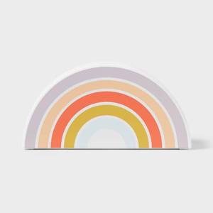 lot 34553 image: Rainbow Kids Projection Light - Pillowfort Multicolored LED Nightlight for Kids, Battery-Powered, Ages 8