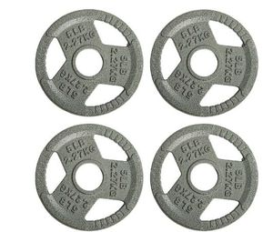lot 35167 image: Olympic Cast Iron Weight Plate Rust-Resistant, Grip-Friendly Design for Powerlifting, CrossFit, and Home Gym Training  20LB(5LB x 4)
