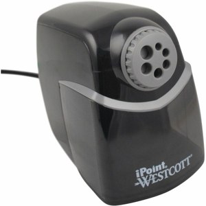 lot 35192 image: Westcott iPoint Heavy-Duty Electric Pencil Sharpener Fast Helical Blade  Auto Shut-Off  Office & Classroom  Black