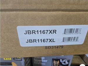 lot 35196 image: Power Stop JBR1167XL & JBR1167XR Rear R and L Side Drilled, Slotted Disc Rotor - Retail $69