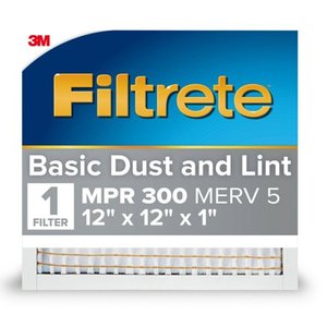 lot 35204 image: Pack of 4 ,Filtrete 12x12x1 Air Filter  MPR 300 MERV 5 Dust Reduction 1 Filter
