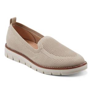 lot 35266 image: Easy Spirit Vanessa Womens Knit Slip-On Flats, Size 7.5 Wide, Seashell Beige - Retail $50