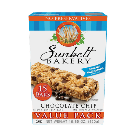 lot 32387 image: Sunbelt  Chocolate Chip Chewy Bar  Value Pack 45 Count (Best By 1.22.26)