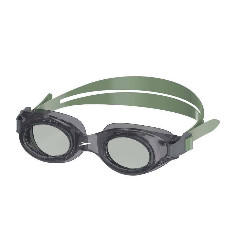 lot 15331 image: Speedo Adult Boomerang Swim Goggles - BlackSteel Anti-Fog & Adjustable Strap