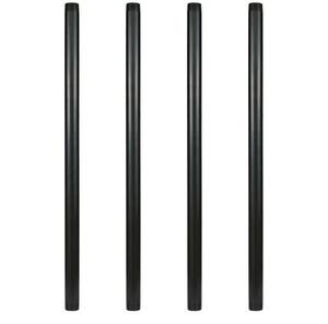 lot 15789 image: GeilSpace 1  30 Pre-Cut Black Metal Pipe, Industrial Steel Fits Standard One Inch Black Threaded Pipes and Fittings - Vintage DIY Industrial Shelving (1 30)