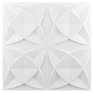 lot 15791 image: Art3d Decorative Ceiling Tile 2x2 Glue up, Suspended Ceiling Tile Pack of 12pcs White Floral