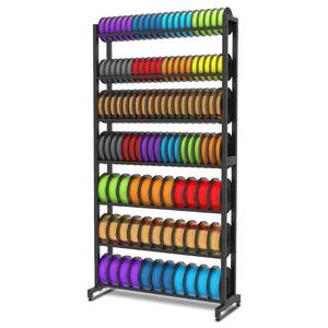 lot 15797 image: gostle 3D Printer Filament Storage Rack, Heavy-Duty 7-Tier Organizer for 3D Printing Spools, Large Capacity Holder for 3D Printing Rolls