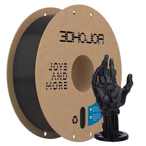 lot 15815 image: 3DHoJor Update Basic PETG Filament 1.75mm, PETG 3D Printer Filament, 2.2 LBS (1KG) Cardboard Spool, Fit Most FDM 3D Printer, Black