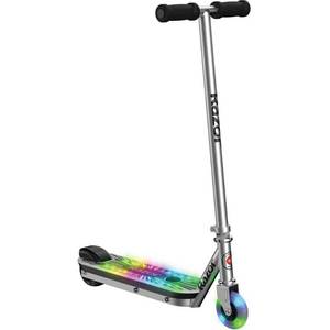 lot 33352 image: RAZOR COLOR RAVE ELECTRIC SCOOTER BLAST STEEL FRAME 7.5 MPH 110 LB - SILVER - Retail $98