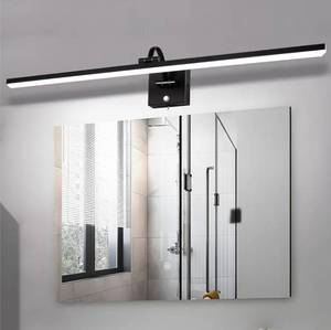 lot 33361 image: MantoLite LED Wall Light 35in Dimmable 16W Black