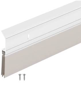 lot 34556 image: Hushee 1 Pack 48 Inch Triple Rubber Door Sweep for Interior Doors, Noise Reducing & Dust Proof Aluminum Door Sweep Bottom with Triple PVC Fins for Bedroom, Easy Install