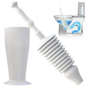 lot 34557 image: Luigi s World s Best Plunger Heavy Duty Toilet Plungers with Effective Unblocker Bellows Design