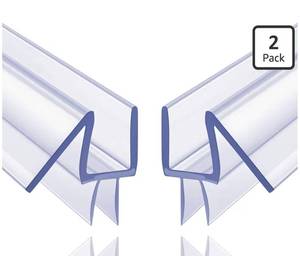 lot 34561 image: 2-Pack Butecare Frameless Shower Door Bottom Seal for Glass Doors Stop Shower Leaks and Create a Water Barrier (12 x 39)