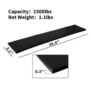 lot 34563 image: CINNYE 0.3 Rise Solid Rubber Wheelchair Ramp,Threshold Ramp Used for Thresholds,Doorways and Bathroom (High0.3 Inch(Pack of 1)) Black