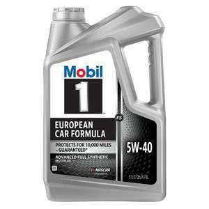 lot 35324 image: Pack of 3, Mobil 1 FS European Car Formula Full Synthetic Motor Oil 5W-40  5 Quart - Retail $75