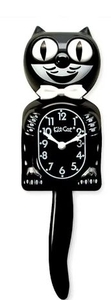 lot 35345 image: Kit Cat Clock Black Wall Clock