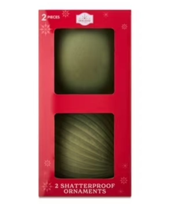 lot 21267 image: 2 SHATTERPROOF ORNAMENTS