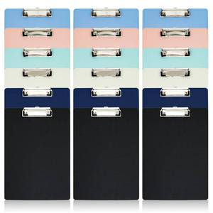 lot 15826 image: 30-Pack Color Clipboards, Plastic Bulk Clip Boards for Classroom and Office, A4 12.5 x 9 Inch