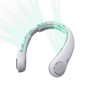 lot 15828 image: JISULIFE Portable Neck Fan, Gray