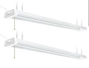 lot 15841 image: 2-Pack Westinghousev4 ft. 50-Watt Integrated LED White Indoor Shop Light