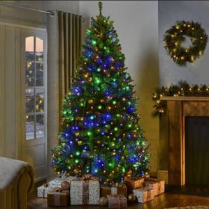 lot 33375 image: Pure and Easy 8ft Pre Lit Christmas Tree