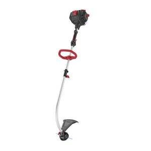 lot 33380 image: Hyper Tough 26cc 2 Cycle Gas 17  Curved Shaft String Trimmer (Missing Parts)