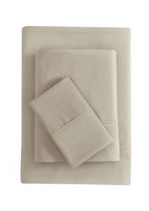 lot 33382 image: Mainstays Super Soft Brushed Microfiber Bed Sheet Set, Washed Tan, Twin-XL, 3 Piece