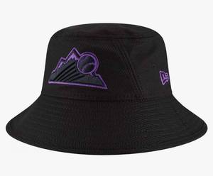 lot 33397 image: New Era Authentic MLB 2019 Clubhouse Collection Bucket Hat Stretch Fit  One Size Fit Most (Colorado Rockies)