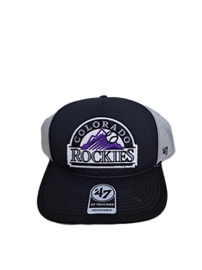 lot 33398 image: Colorado Rockies 47 Sidenote Trucker Adjustable Hat